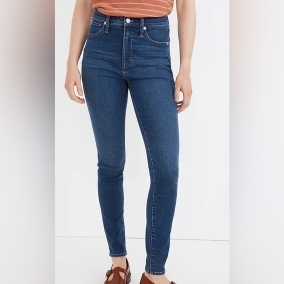 Madewell High Rise Skinny Blue Jeans - Picture 8 of 8